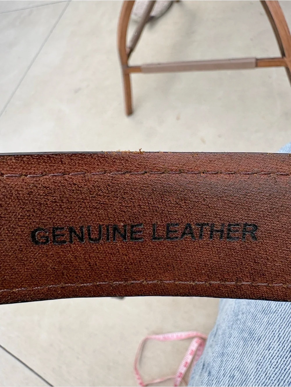 Men’s Columbia Brown Leather Belt Size 44